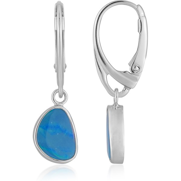 Opal-Dublette-Silberohrringe (Monosono Collection)-image