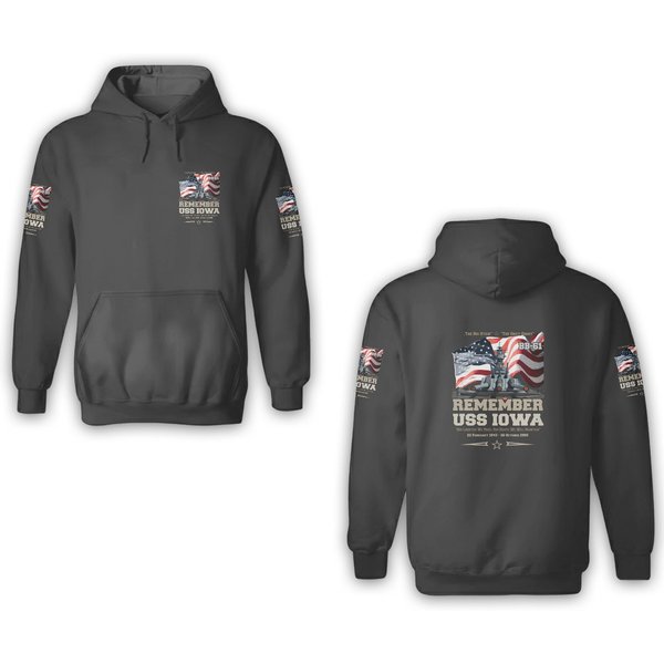 Uss Iowa Us Battleship 3d Hoodies