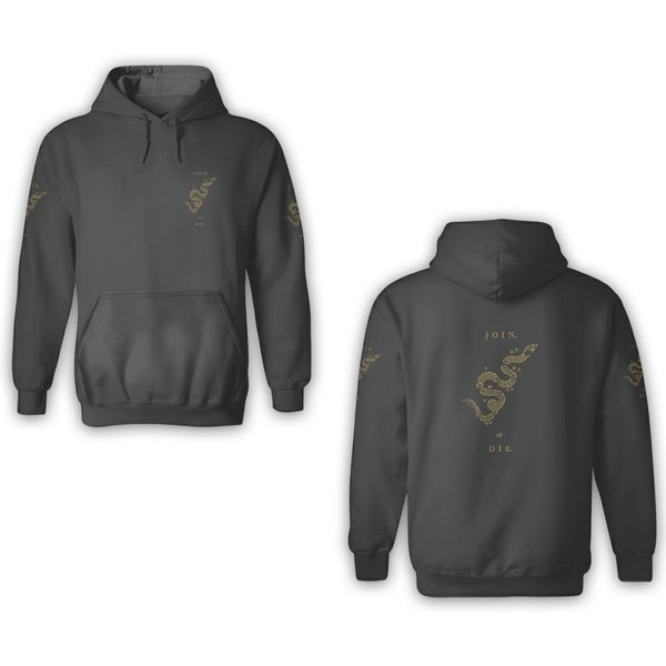 Join Or Die Vintagess Gold Essential 3D Hoodies-image