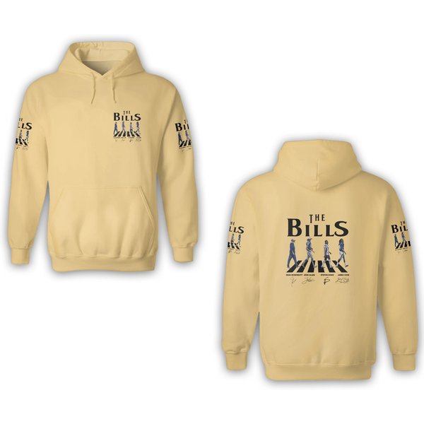 Bills Walking Abbey Road Signatures Football 3D Hoodies, Buffalo Vintage-image