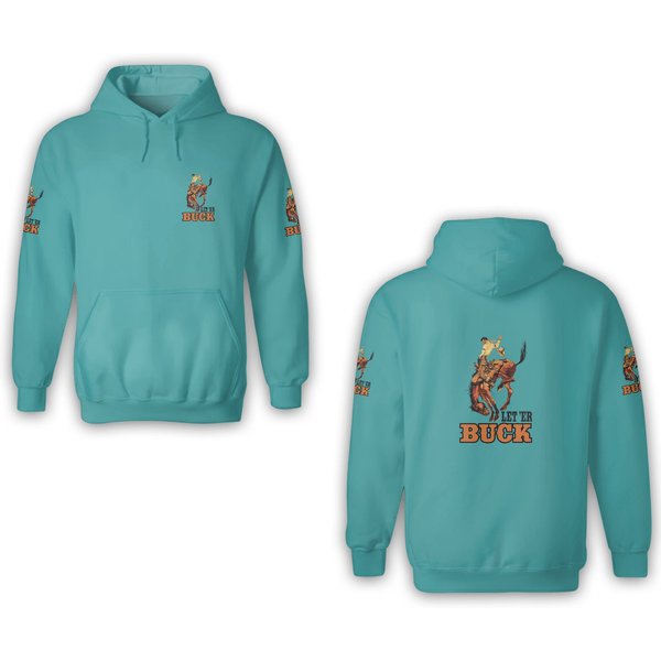 Pendleton Oreon Let 'Er Buck Sticker 3D Hoodies-image