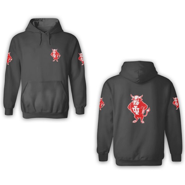 Indiana U Vintage Bison Mascot - Indiana - 3D Hoodies-image