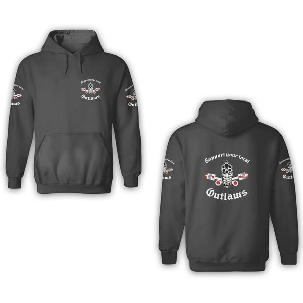 Outlaw Mc Support Gift 3D Hoodies-image