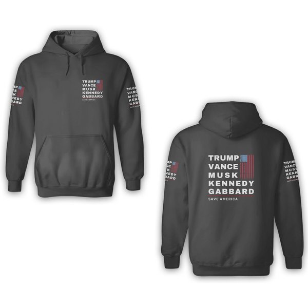 Trump, Vance, Musk, Kennedy, Gabbard - Save America 3D Hoodies! Trump Vance 3D Hoodies-image