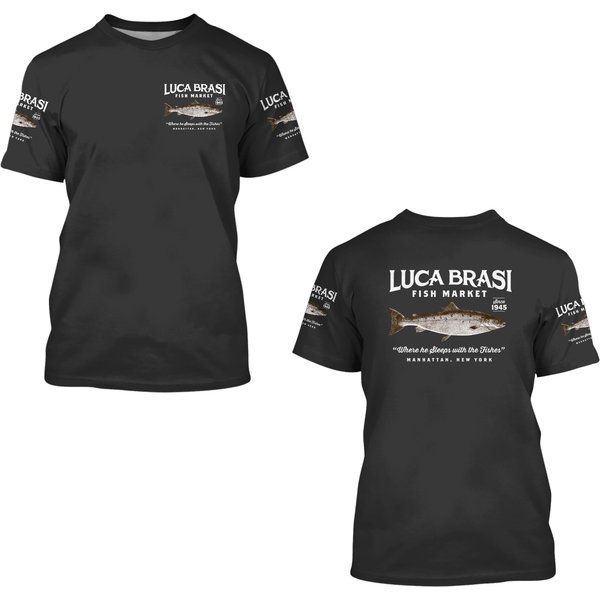 Luca Brasi Fish Market - The Godfather - 3D T Shirts-image