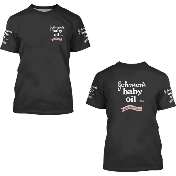 Vintage Johnson's Baby Oil American Style 3D T Shirts-image