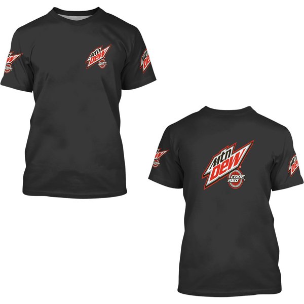 Mtn Dew Code Red Drink 3D T Shirts-image