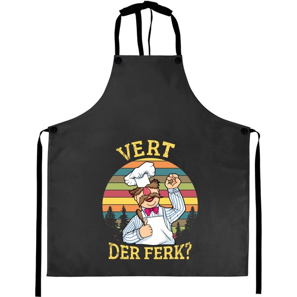 Vert Der Ferk Funny Swedish Chef Aprons-image