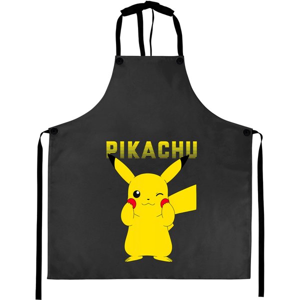 Adorable Pika Pika Cute Logo Apron-image