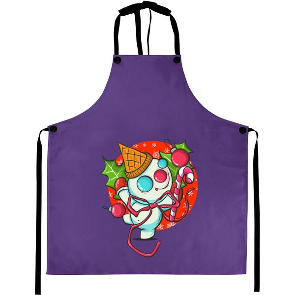 Mr. Bingle Snowman New Orleans Christmas Icon Classic Aprons-image