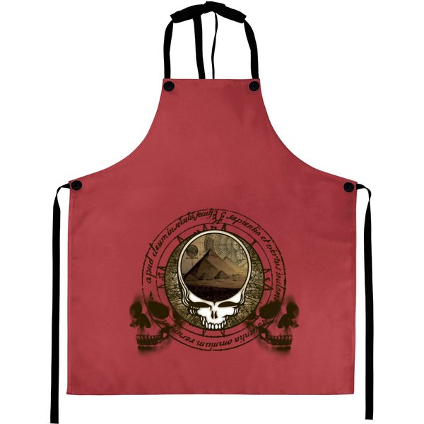 Grateful Steal Your Face Lightning Bolt Skull Aprons-image