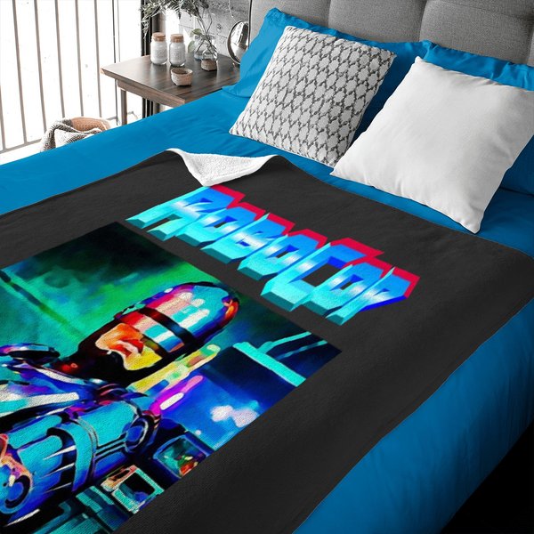 Robocop Baby Blankets - 80S Movie Poster Adorable Gift-image