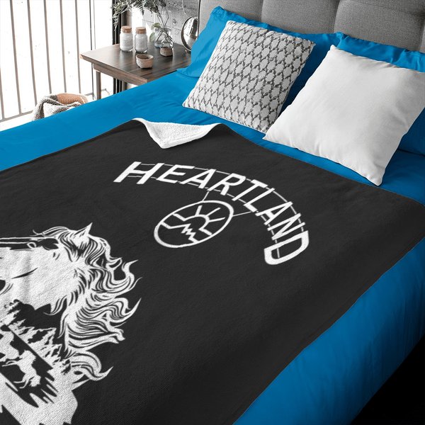 Heartland Sunset Horse Baby Blanket-image