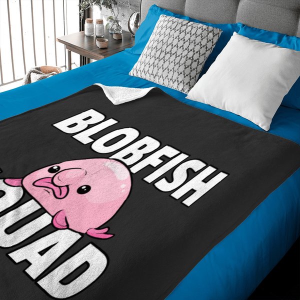 Blobfish Meme Baby Blankets Blobfish Squad Gift Funny Blob Fish-image