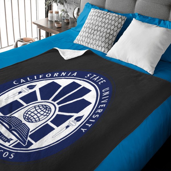 California State University San Marcos Logo And Seal Souvenirs Zip Baby Blankets-image