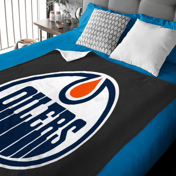 Team Edmonton Logo Oiler Baby Blankets-image
