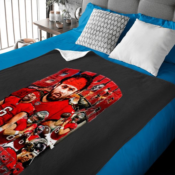 Baker Mayfield Vintage 90S Graphic Style Baby Blankets, Baker Mayfield Baby Blankets-image