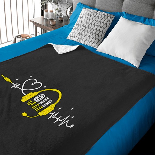 911 Dispatcher Heartbeat First Responder Emergency Dispatch T Baby Blankets-image