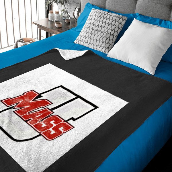 Umass Amherst Marble Logo Baby Blankets-image