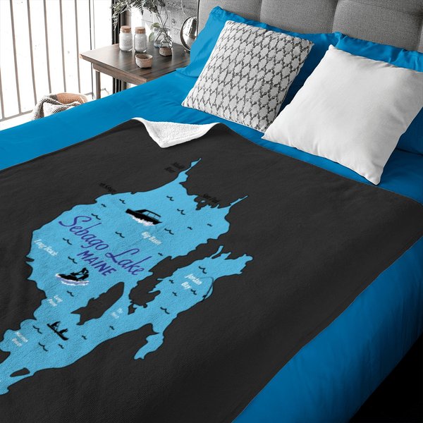 Sebago Lake Maine Baby Blankets-image