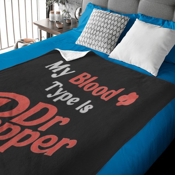 My Blood Type Is Dr Pepper Baby Blankets-image