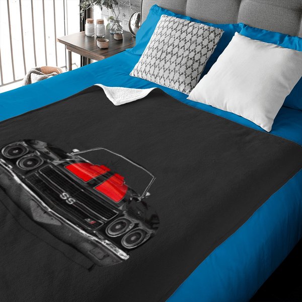 1970 Chevelle Ss-Black Baby Blankets-image