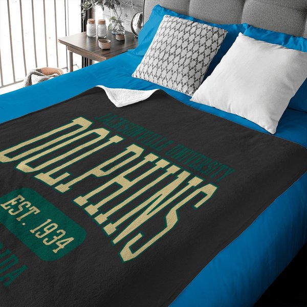 Jacksonville University Dolphins Est Date Baby Blankets-image