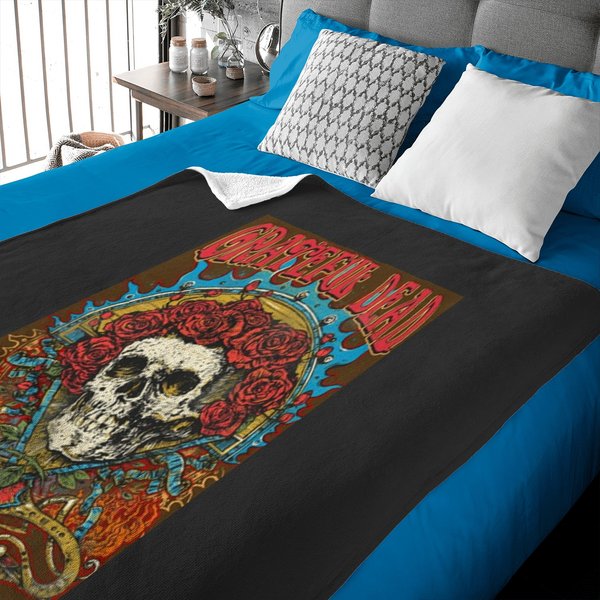 Grateful Face Skull Dead Baby Blankets-image