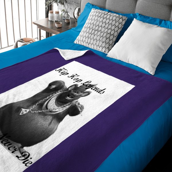 Biggie Cheese Meme Legends Never Die Baby Blankets-image