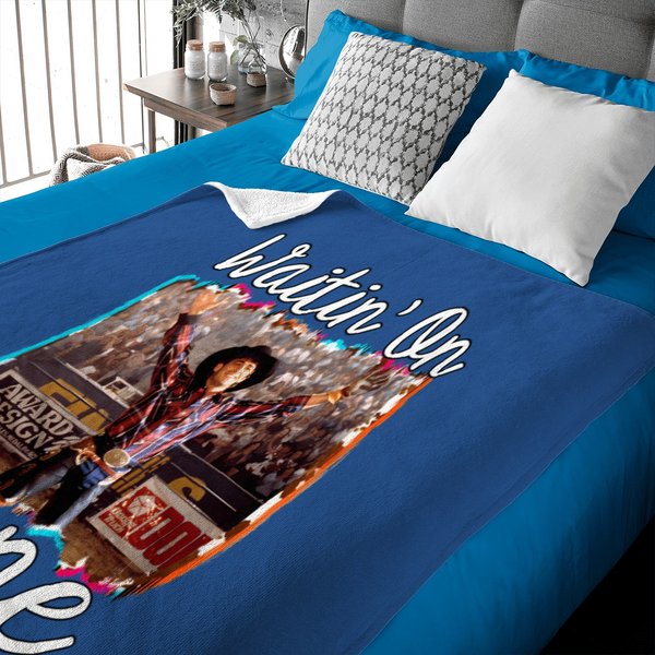 Waitin On Lane Funny Cute 8 Seconds Cowboy Cowgirl Rodeo Bull Rider Riding Frost Movie Gift Country Baby Blankets-image