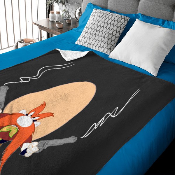 Yosemite Sam Back Off Baby Blankets-image
