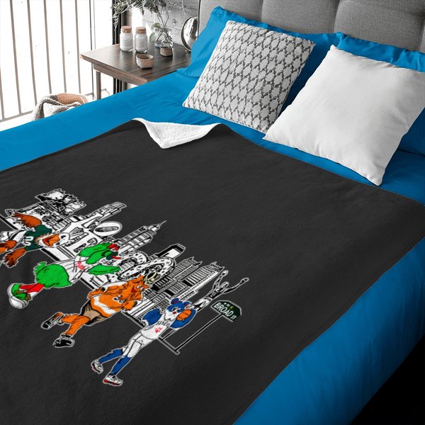 Philadelphia Sports Baby Blankets, Philly Mascots Baby Blankets-image