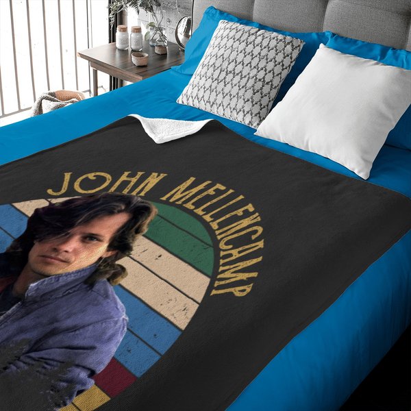 John Mellencamp Vintage Baby Blankets Gift For Women And Man Baby Blankets-image