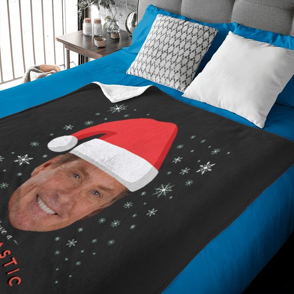 David Hasselhoff Have A Hofftastic Christmas Baby Blankets-image