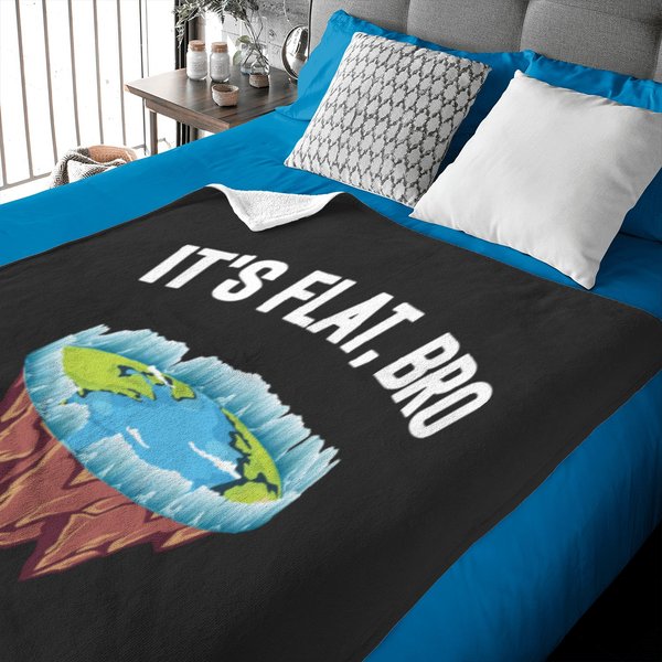 Flat Earth Ice Wall Disc Shaped Earth Baby Blankets-image