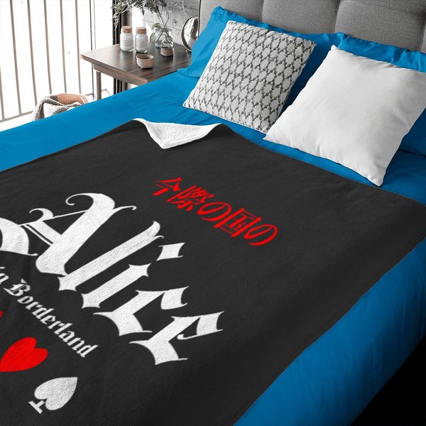Alice In Borderland Inspired English Version Black Baby Blankets-image