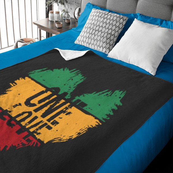One Love Reggae Music Rasta Heart - One Love - Baby Blankets-image