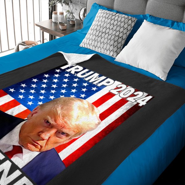 Trump 2024 Mugshot President Legend - Trump Legend - Baby Blankets-image