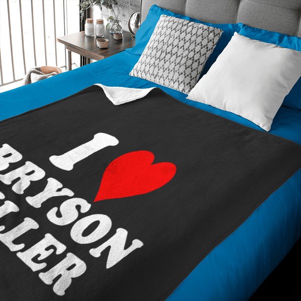 I Love Bryson Tiller Custom Baby Blankets-image