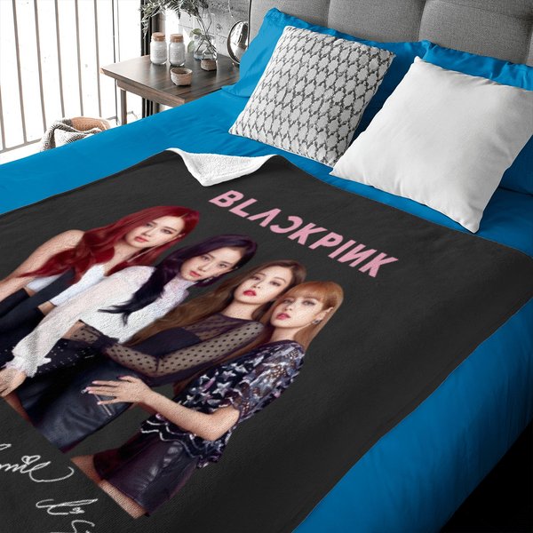 Blackpink Vintage 90S Baby Blankets For Kpop Fans-image