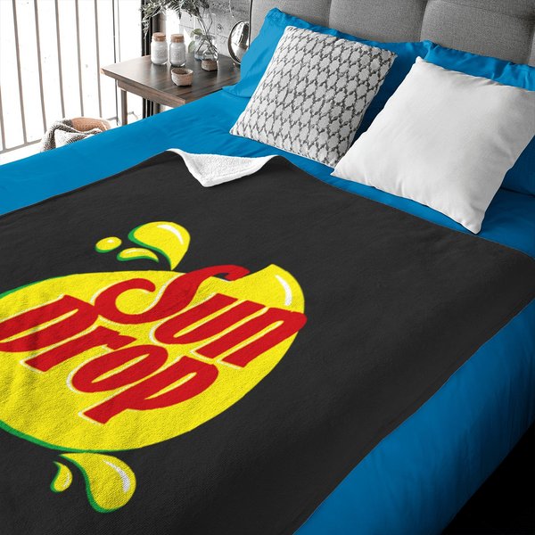Modern Sundrop Logo Baby Blankets-image