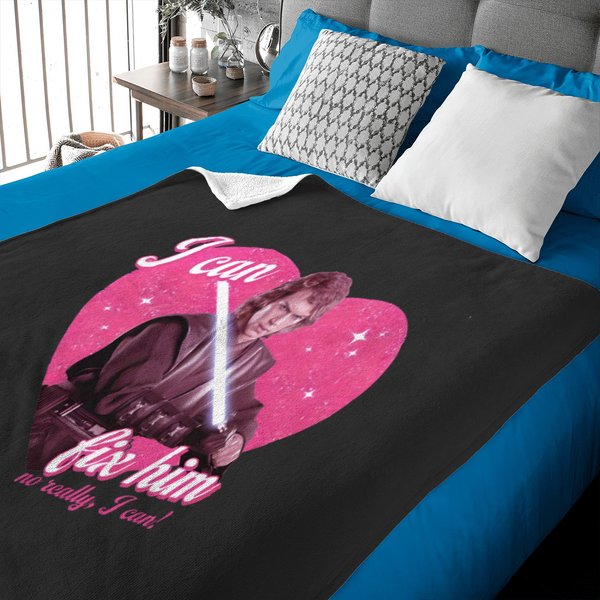 I Can Fix Him (No Really I Can) Anakin Baby Blankets, Skywalker Baby Blankets-image