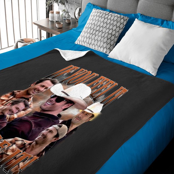If You Feel It Chase It Glen Powell Baby Blankets, Tyler Owens Twisters Baby Blankets-image