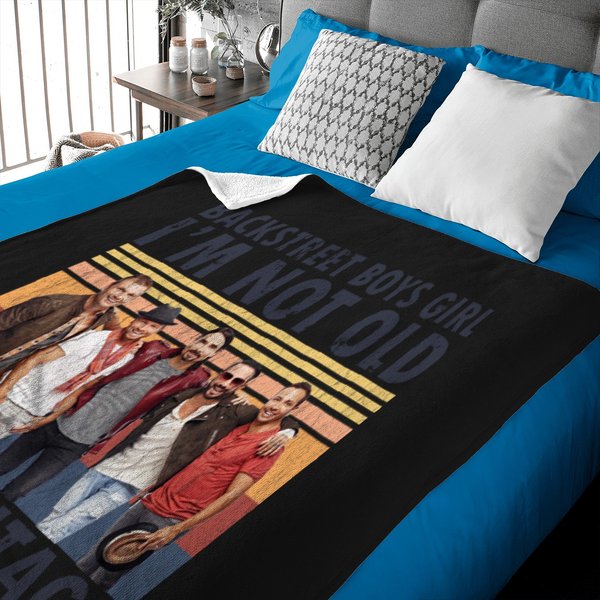 Vintage Backstreet Boys Baby Blankets, Backstreet Boys I'm Not Old I'm Vintage-image