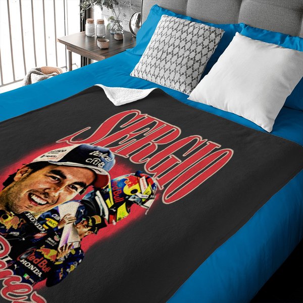 Sergio Perez Vintage 90S Design Racing Baby Blankets-image