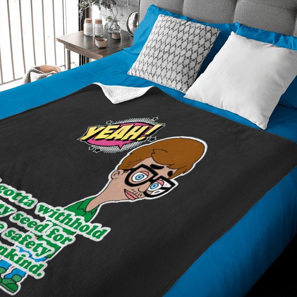 Big Mouth, Andrew Glouberman Quote, Officially Licensed Fan Art Baby Blankets-image