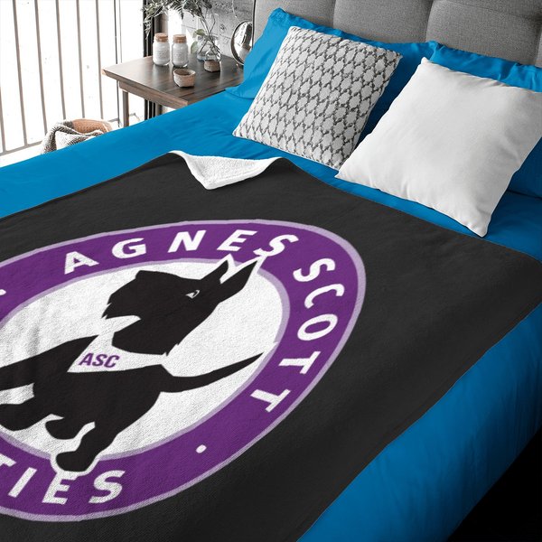 Agnes Scott College Baseball Baby Blankets-image