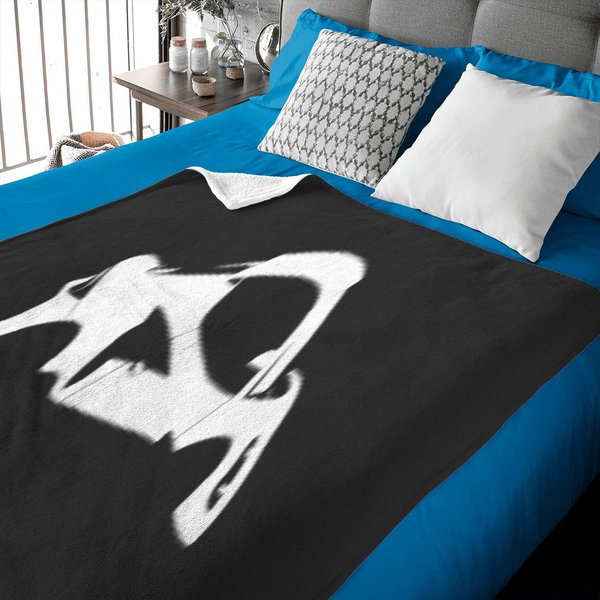Lotus Emira Silhouette White Baby Blankets-image