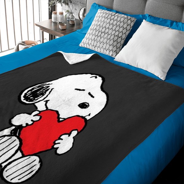 Snoopy Cartoon Baby Blankets-image
