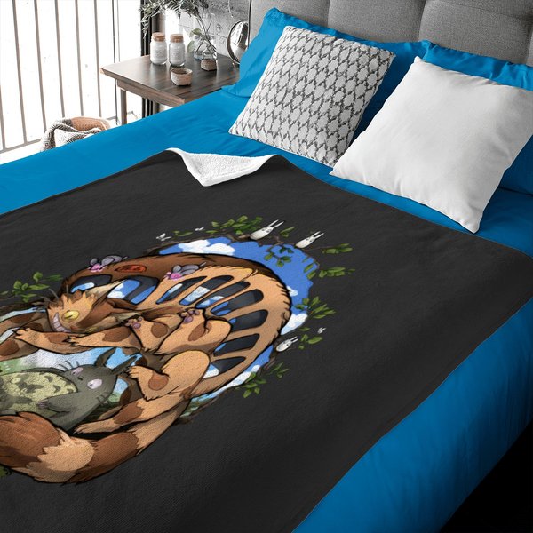 Catsbus And Totoro Baby Blankets From Studio Ghibli-image